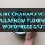 Kritična ranjivost u popularnom pluginu za WordPress sajtove