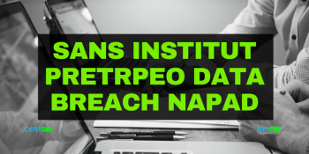 SANS institut pretrpeo Data Breach napad