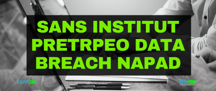 SANS institut pretrpeo Data Breach napad