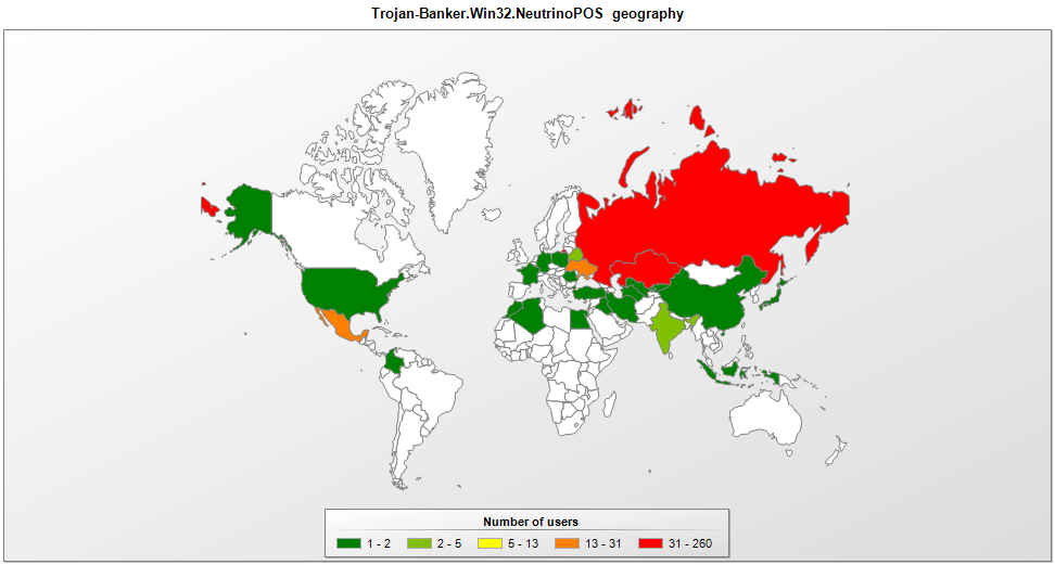 Neutrino mapa